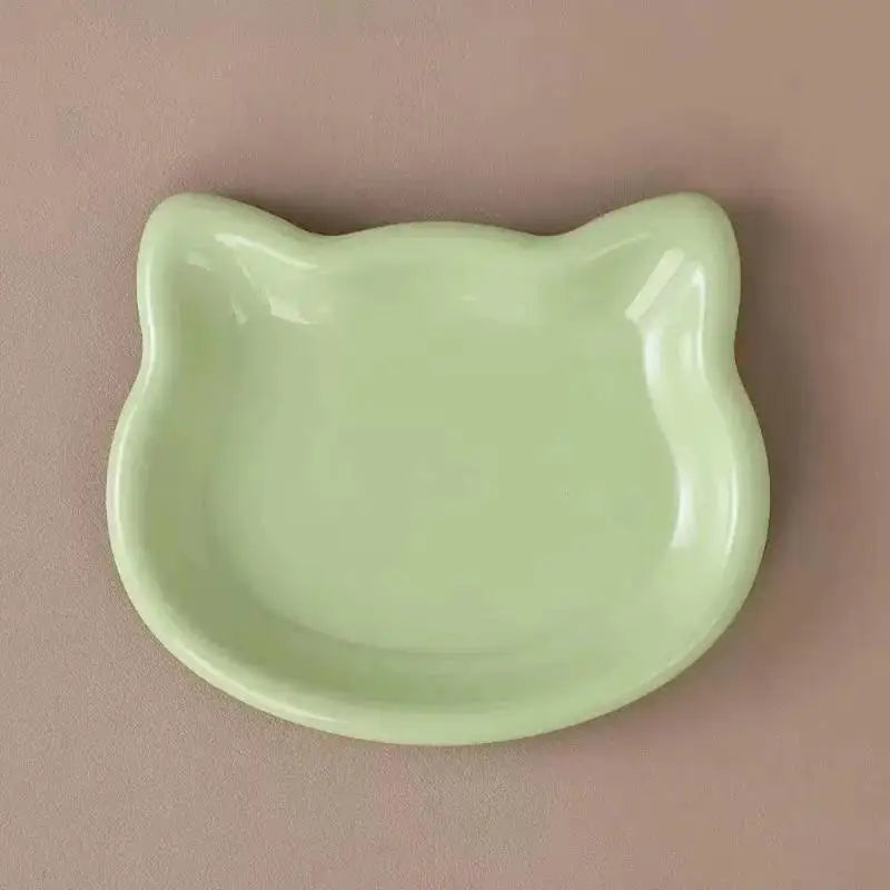 Cat Head Shaped Pet Bowl – BPA-Free Whisker-Friendly Feeder Cat Feeding Bowl Axl A1