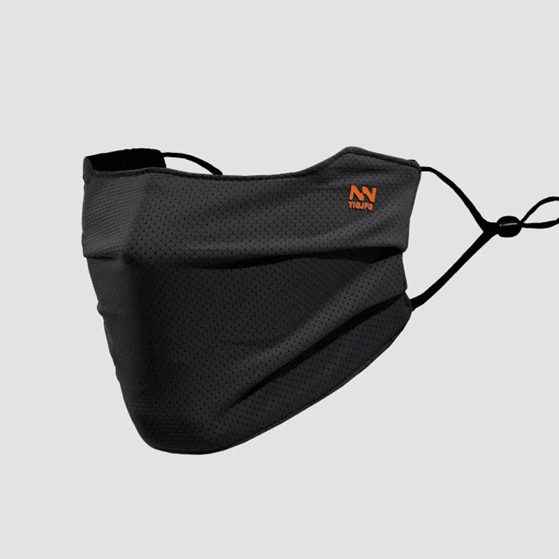 UV Ice Silk Face Mask – Breathable Sun Shield for Cycling Sun Protection Mask Axl Black