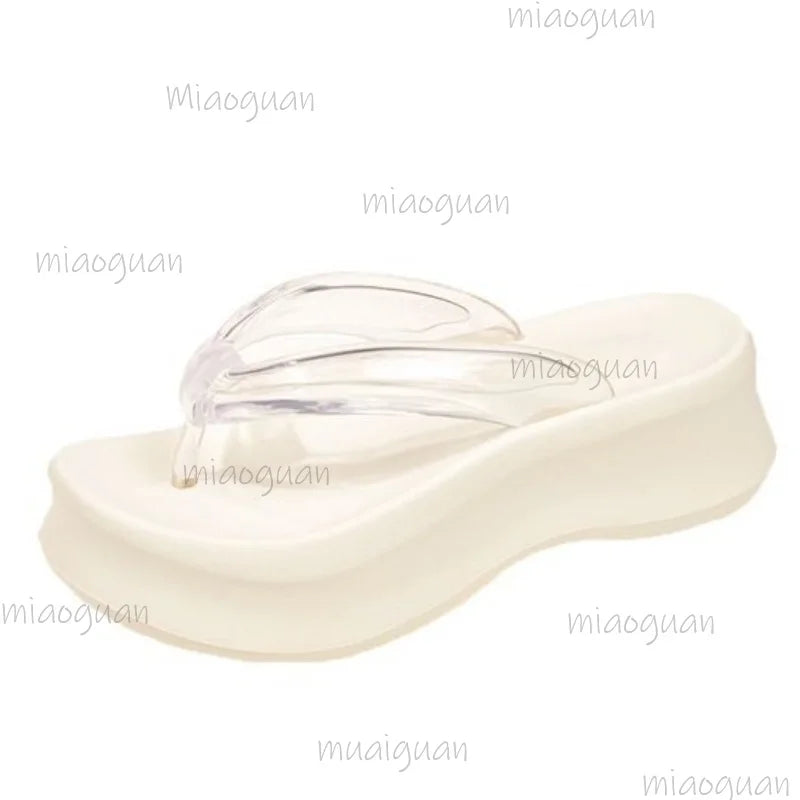 Women's Platform Wedge Flip Flops – 5.5CM Beach Sandals Platform Wedge Sandals Axl
