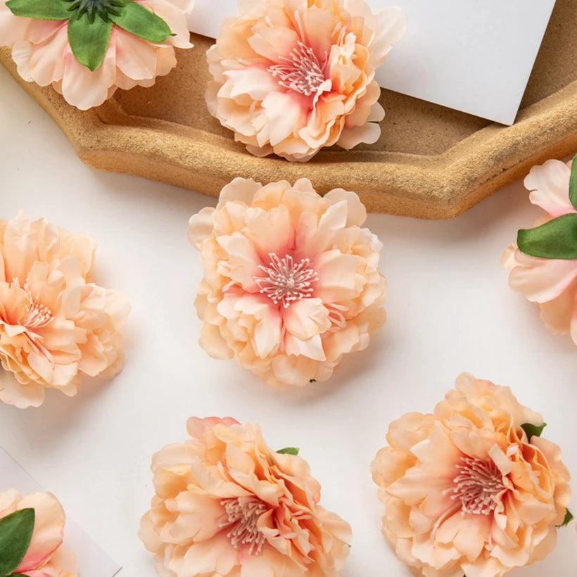 Silk Peony Artificial Flower Heads 10/30 Pcs – Wedding & Home Décor Artificial Flower Heads Axl