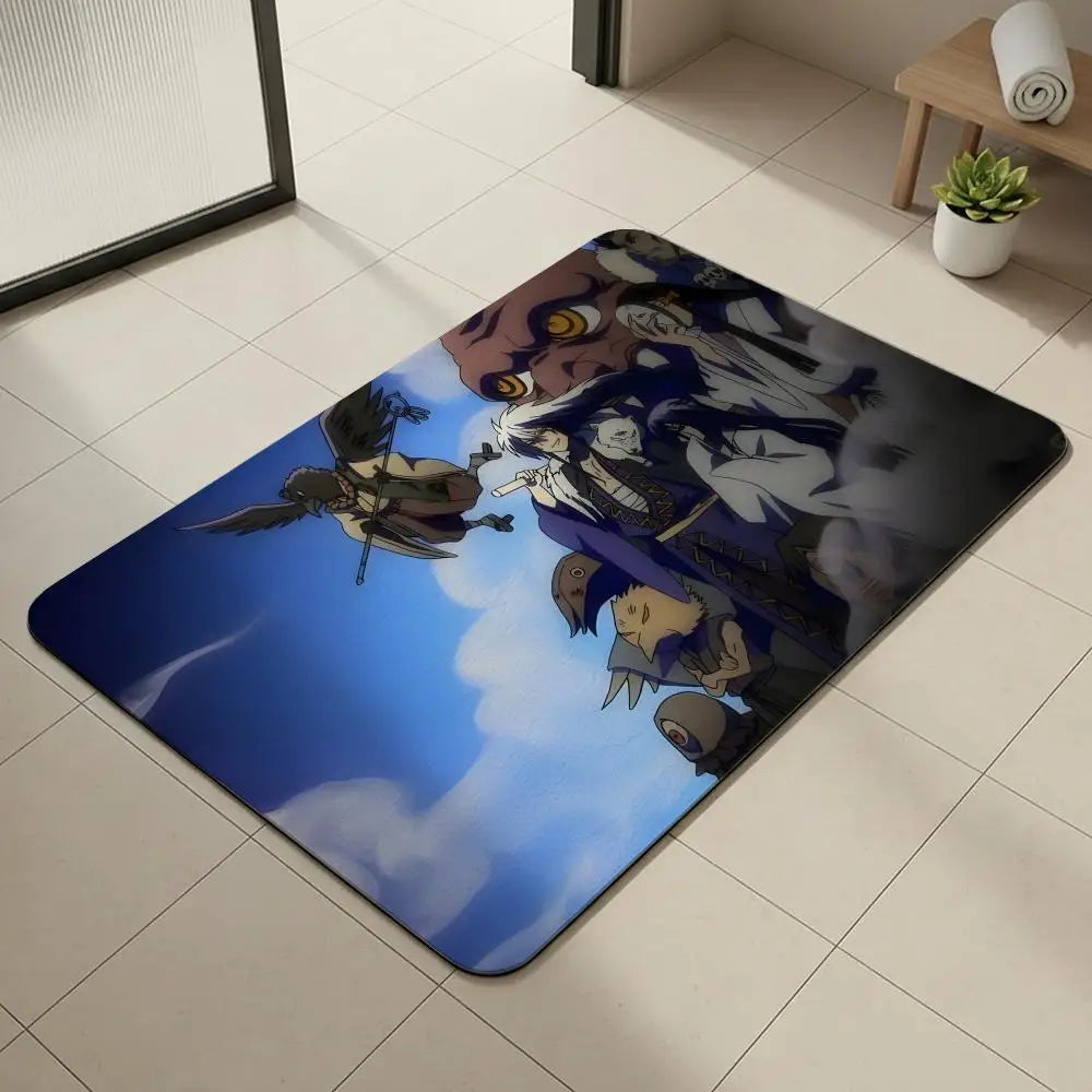 Nurarihyon no Mago Anime Diatomite Bath Mat – Quick Dry Anime Bath Mat Axl White8 50x80cm