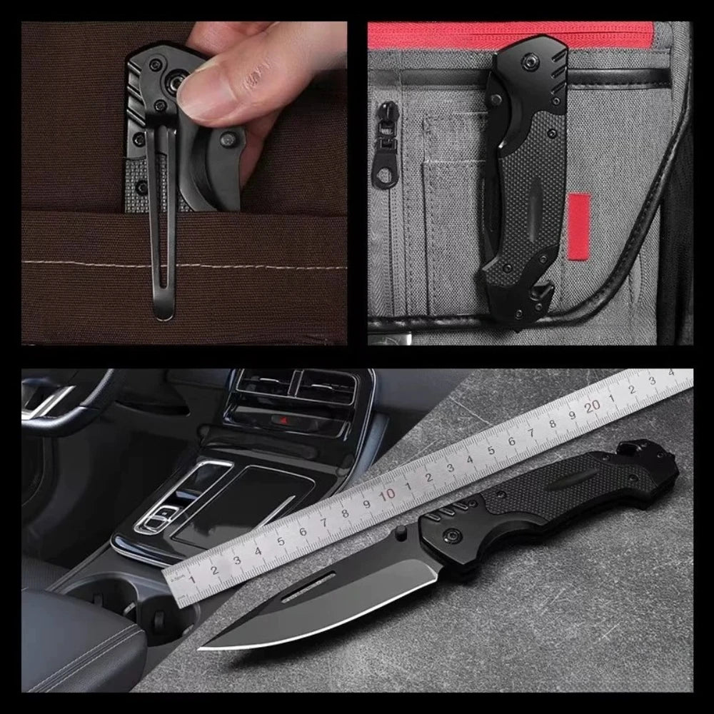 Kelshaw Heavy Duty Folding Pocket Knife – EDC Camping Survival Folding Pocket Knife Axl
