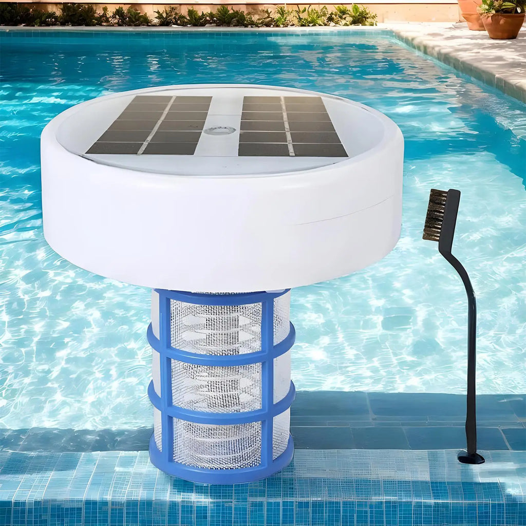 Solar Copper Pool Ionizer – Floating Purifier & Color Light Solar Pool Ionizer Axl