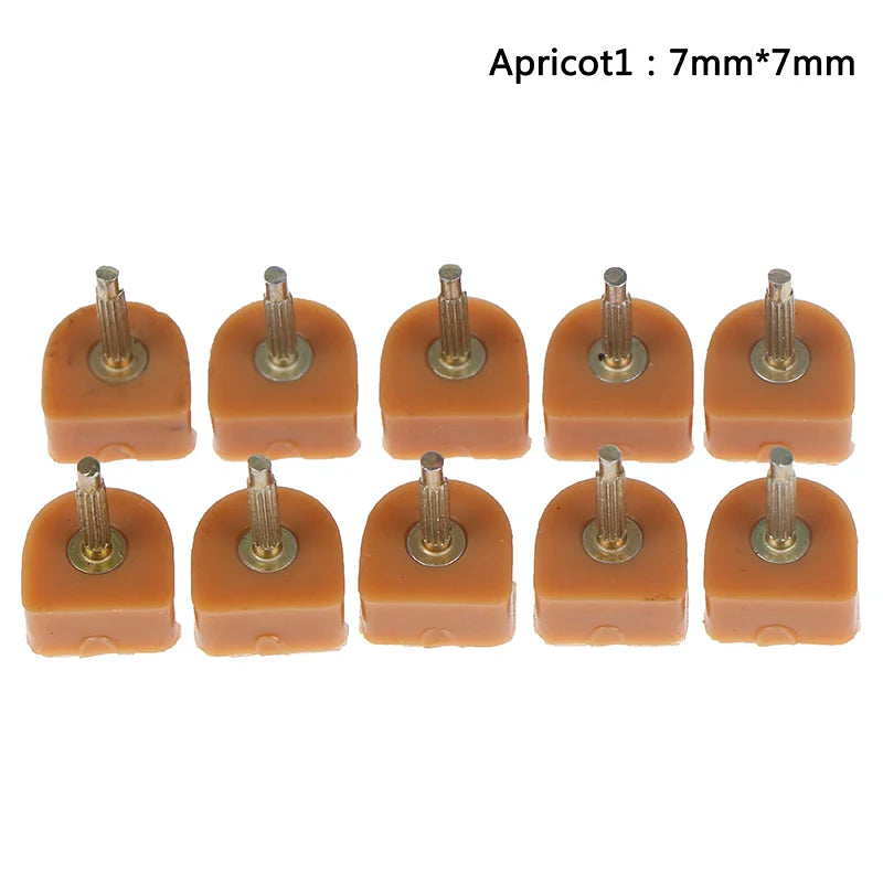 10 Pcs High Heel Shoe Repair Tips – TPU Replacement Lift Taps Heel Repair Tips Axl 7mmx7mm Apricot