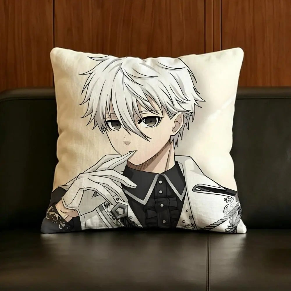 Anime Seishiro Nagi Linen Cushion Cover | Sofa & Bedroom Decor Anime Cushion Cover Axl White2 35X35cm