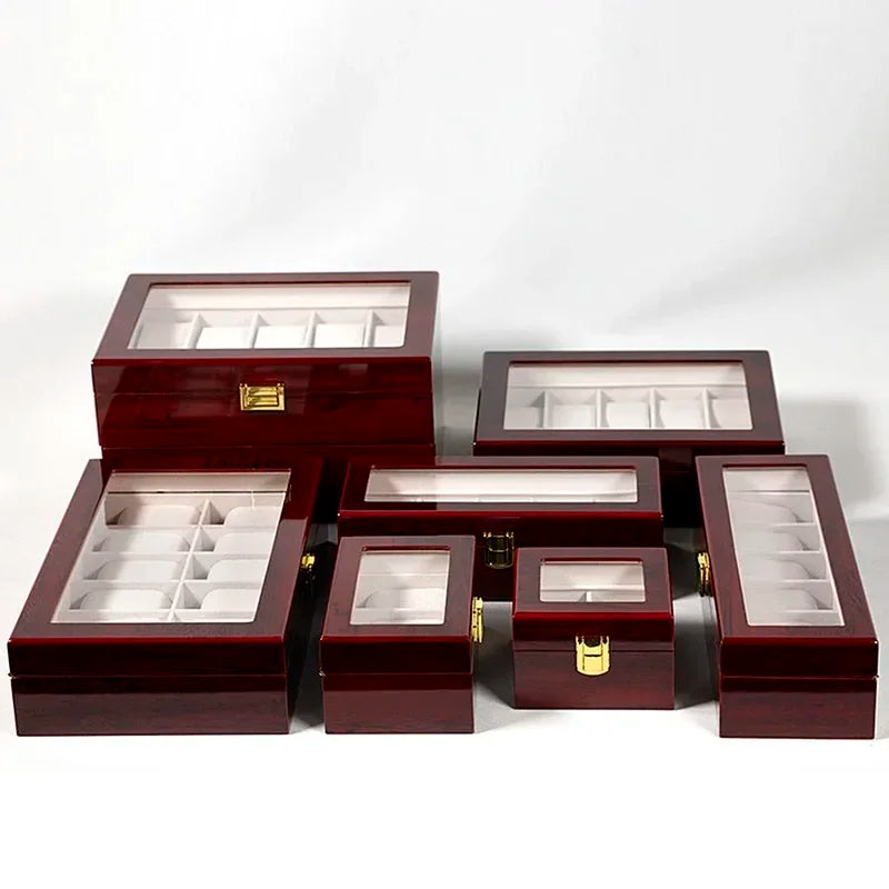 Wooden Watch Organizer Box – 2 to 12 Slot Eco-Friendly Case Watch Organizer Box Axl