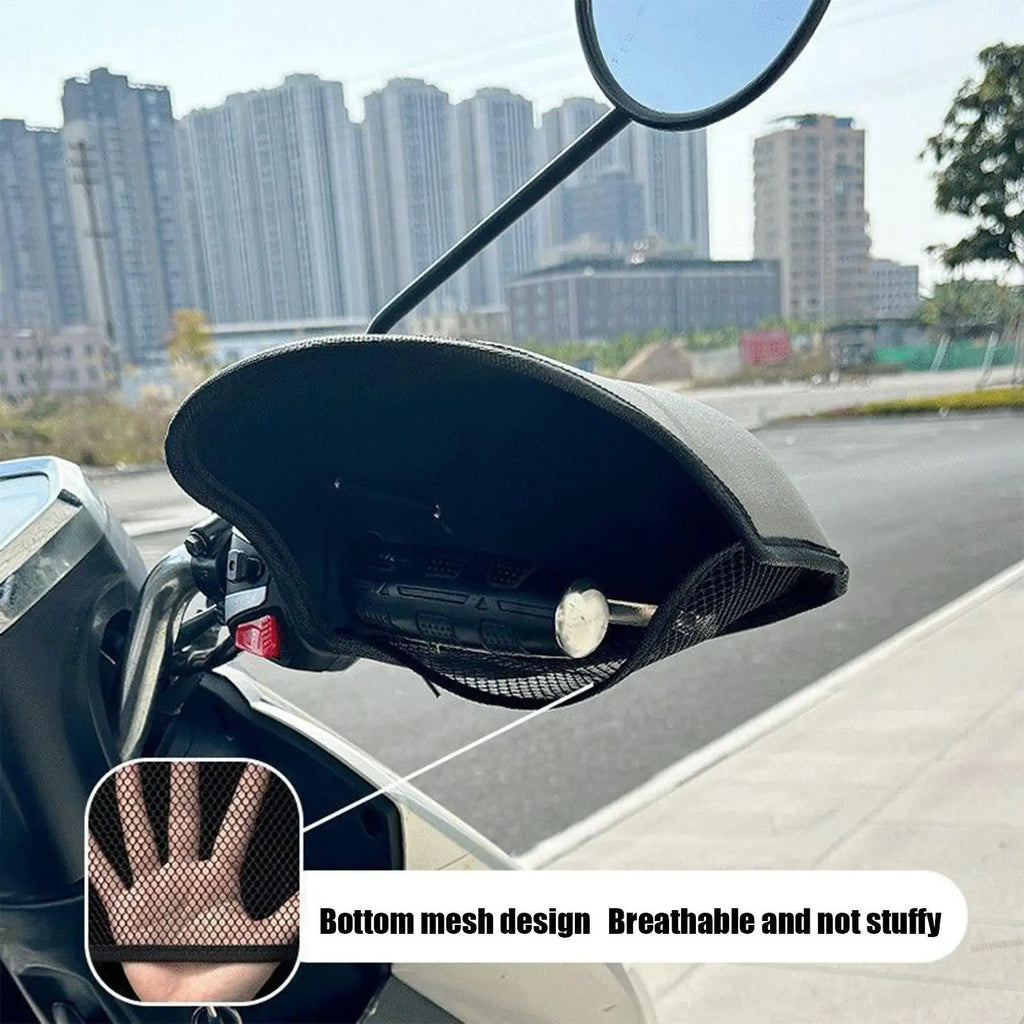 Motorcycle Handlebar Gloves – UV, Rain & Wind Protection Handlebar Gloves Axl