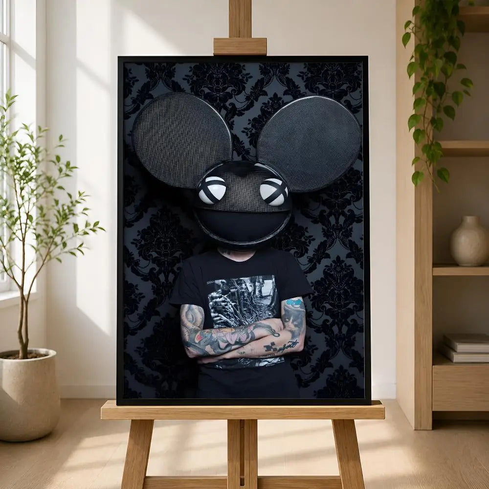 Deadmau5 DJ Music Poster – HD Self-Adhesive Wall Art Decor Wall Art Poster Axl