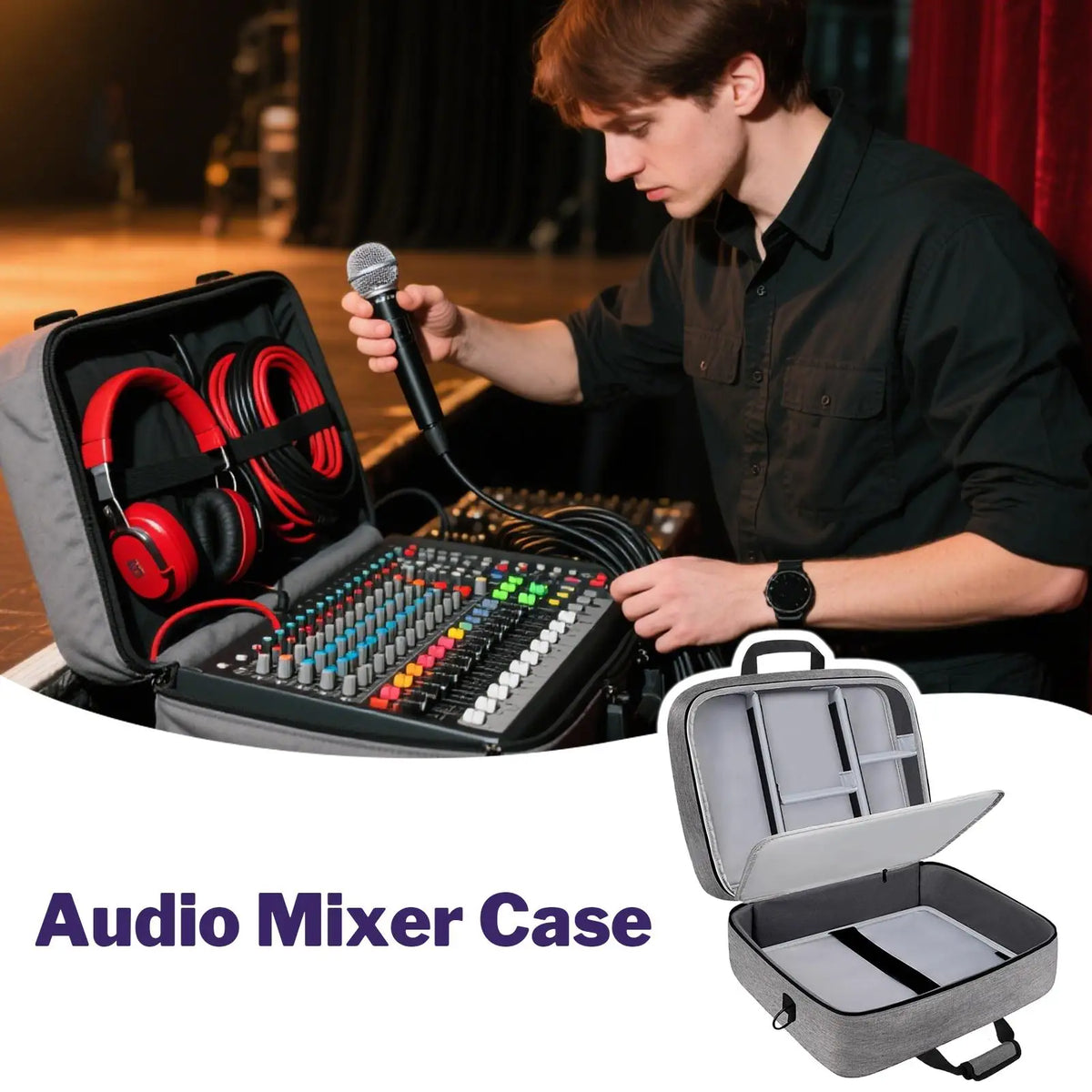 DJ Audio Mixer Carrying Bag – 10mm Padded Protective Case DJ Mixer Bag Axl Default Title
