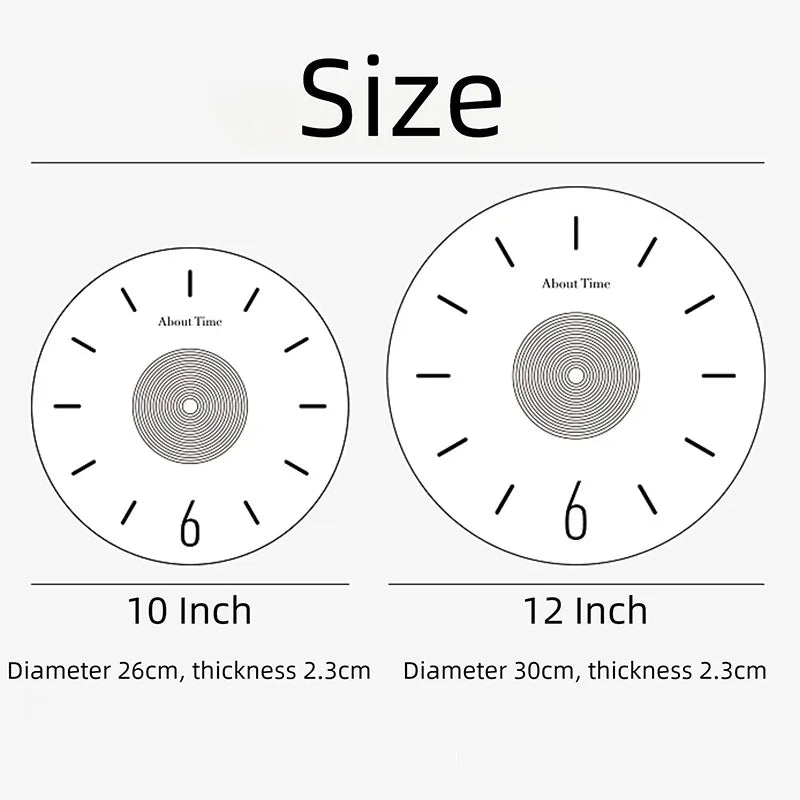 Wood Grain Silent Wall Clock – Nordic Minimalist 30cm Silent Wall Clock Axl
