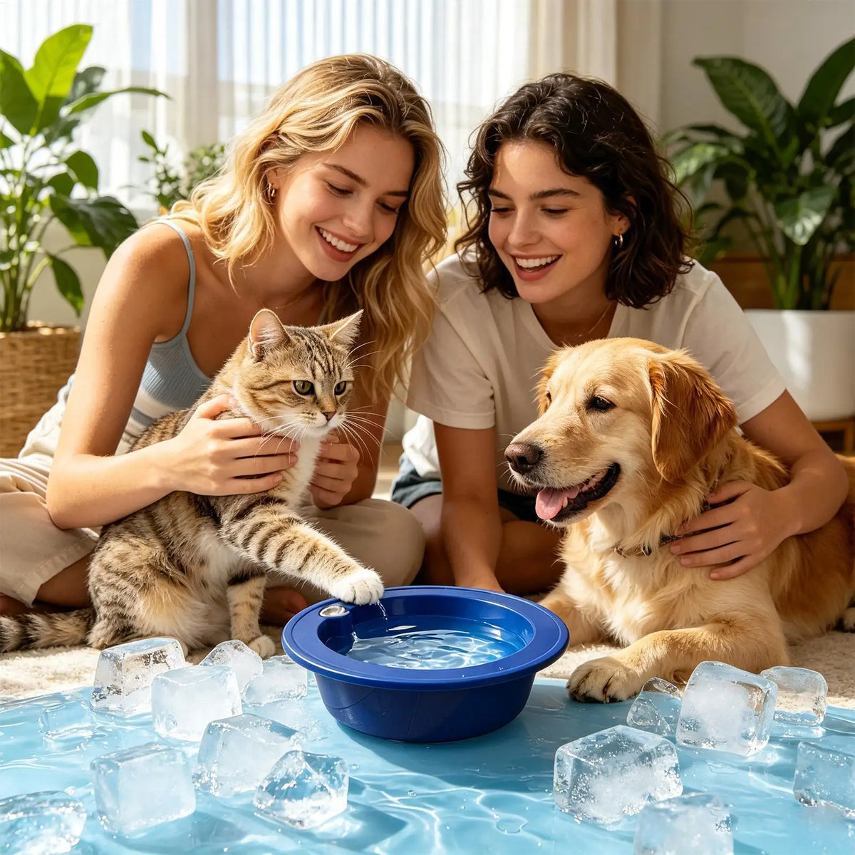 Cooling Dog Bowl – Freeze Water & Food Feeder | All Breeds Pet Cooling Bowl Axl