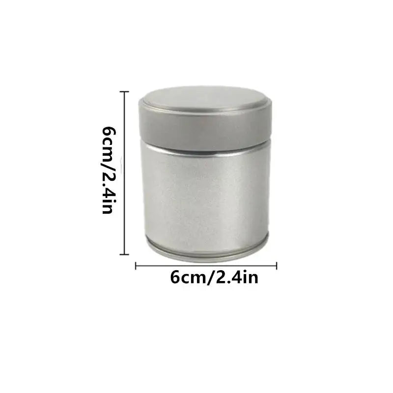 Tinplate Airtight Tea Canister – Mini Matcha & Spice Jar Airtight Storage Canister Axl