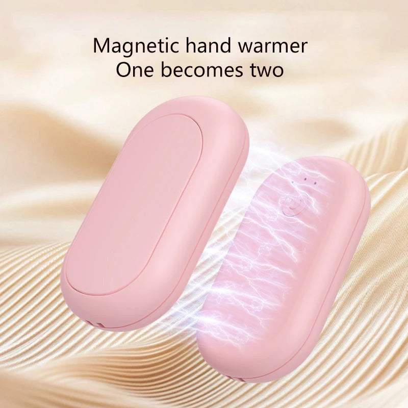 2-in-1 Magnetic Mini Hand Warmer – 3 Heat Levels, Portable Electric Hand Warmer Axl