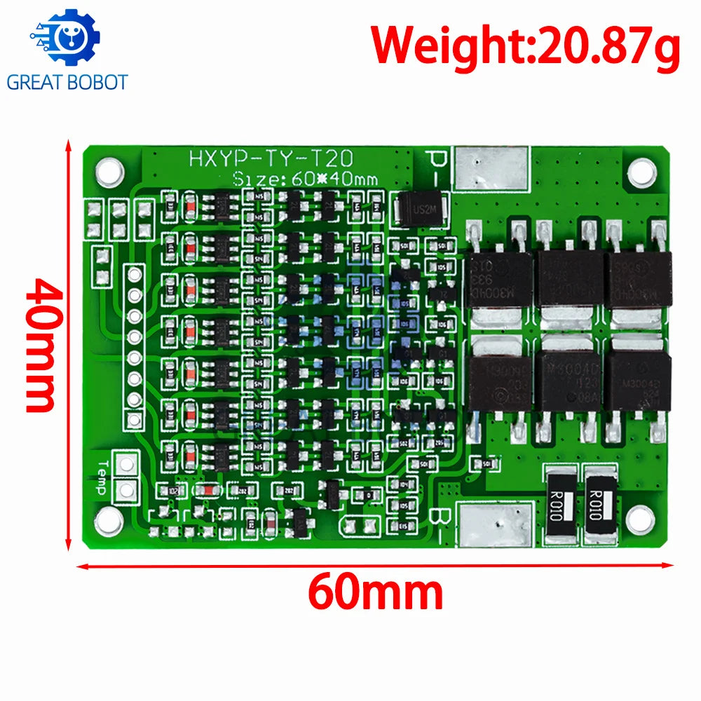7S 18650 BMS 25.9V 29.4V Lithium Battery Protection Board 15A BMS Protection Board Axl