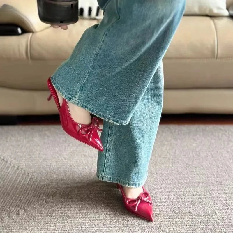 Women's Butterfly-Knot High Heel Pumps – Elegant Party Shoe High Heel Pumps Axl