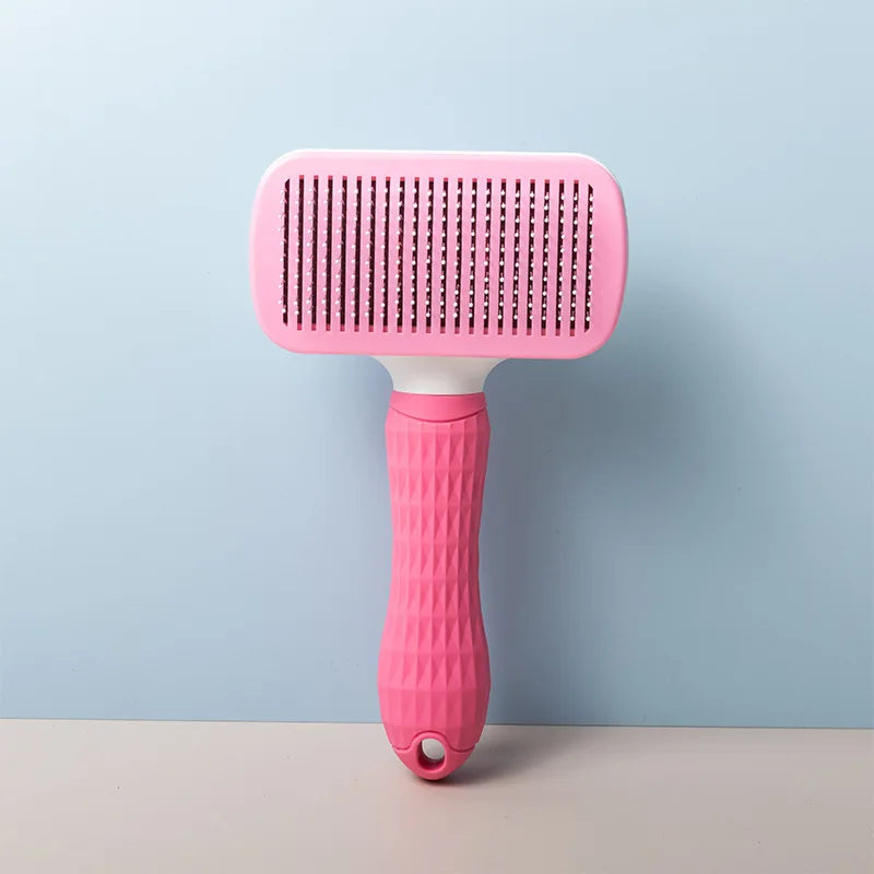 Self-Cleaning Pet Grooming Brush for Dogs & Cats Pet Grooming Brush Axl Pink 1pc