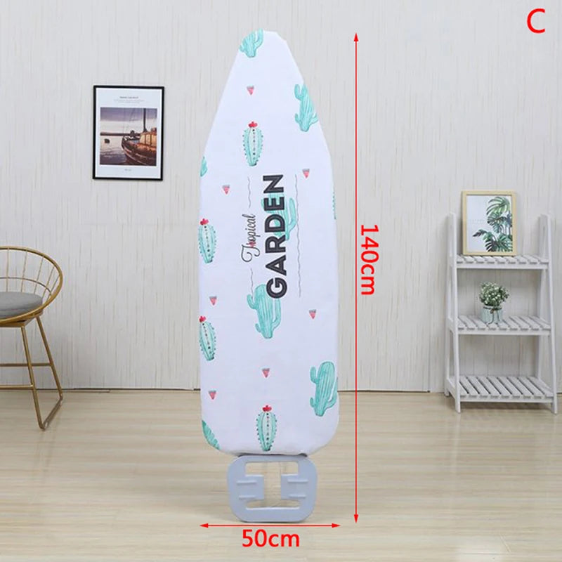 Printed Ironing Board Cover 140x50cm | Cotton Blend No-Slip Ironing Board Cover Axl C