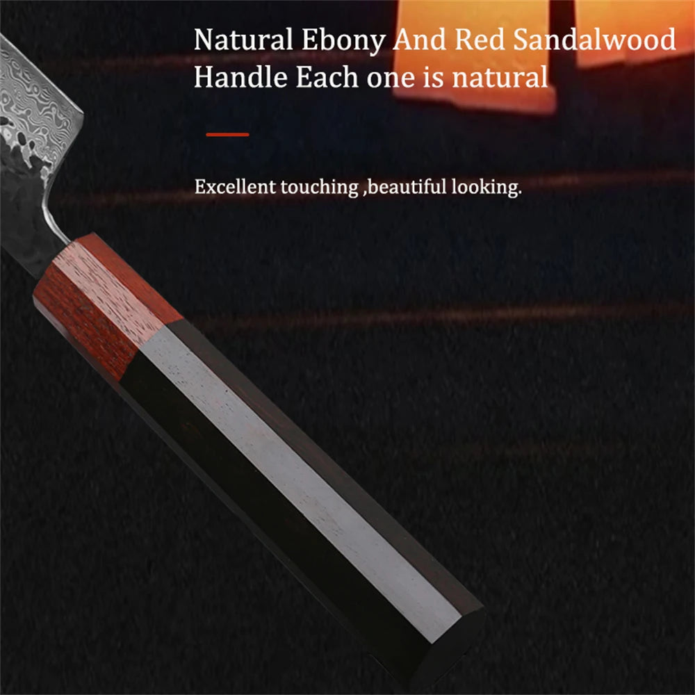 67-Layer Damascus Steel Utility Kitchen Knife – Sharp & Durable Damascus Kitchen Knife Axl