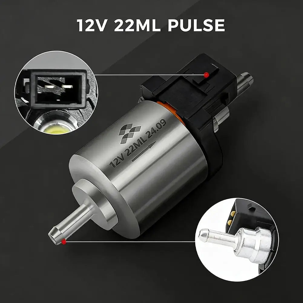 12V 22ml Diesel Fuel Pump for Air Parking Heater – Pulse Pump Diesel Heater Pump Axl