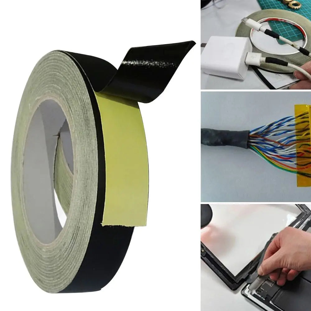 Black Acetate Cloth Insulation Tape – Flame Retardant 30M Electrical Insulation Tape Axl