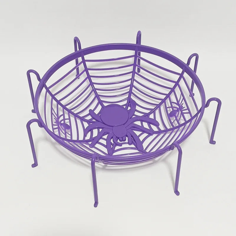 Halloween Spider Web Bowl – Candy Basket & Party Decor Halloween Candy Bowl Axl Purple