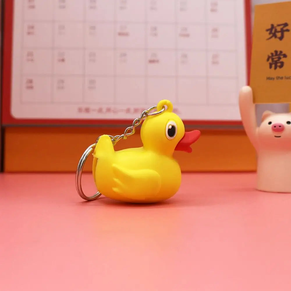 Kawaii Animal Mini Pencil Sharpener with Keychain – Cartoon Mini Pencil Sharpener Axl Duckling