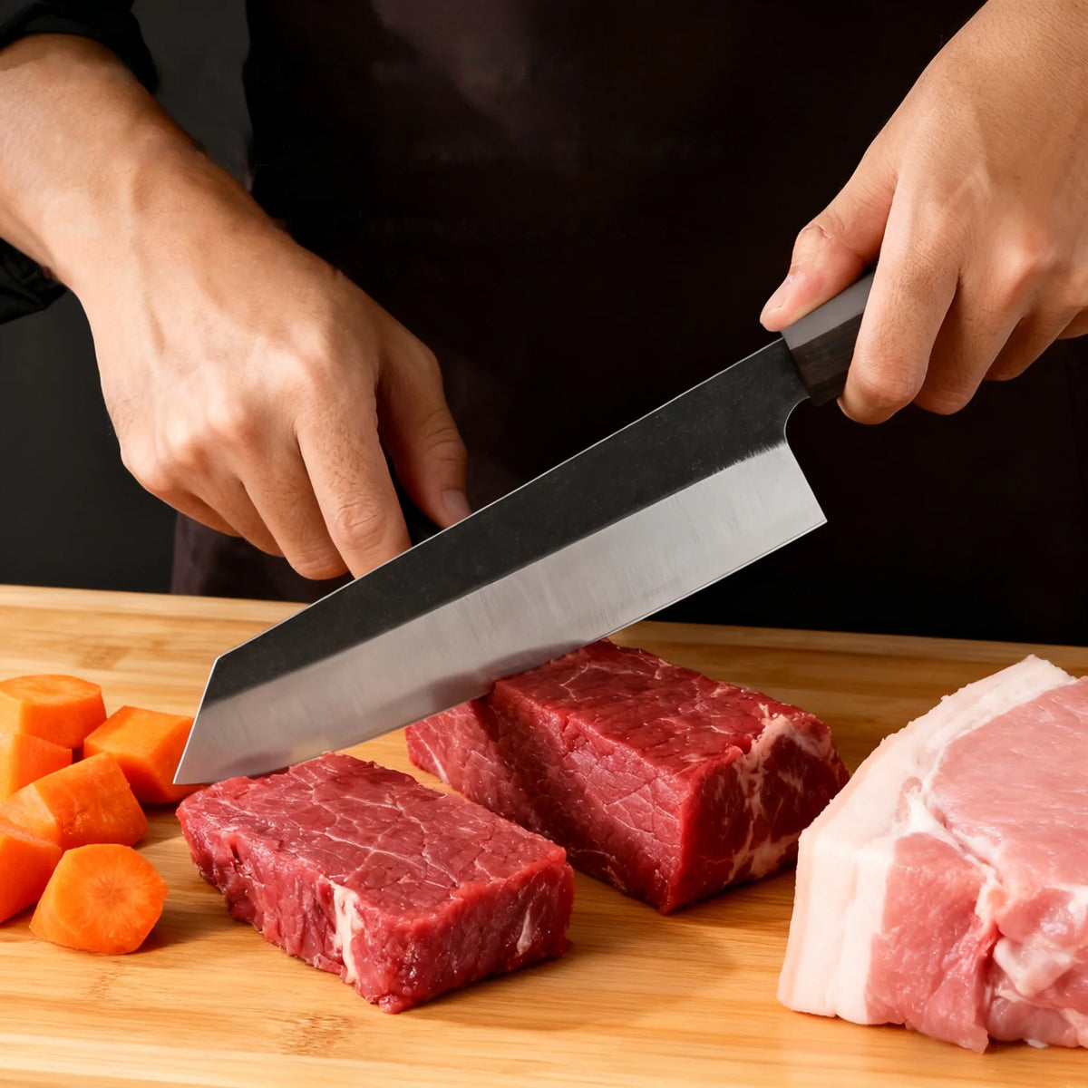 Professional Kiritsuke Chef Knife – Sharp Stainless Steel Blade Kiritsuke Chef Knife Axl