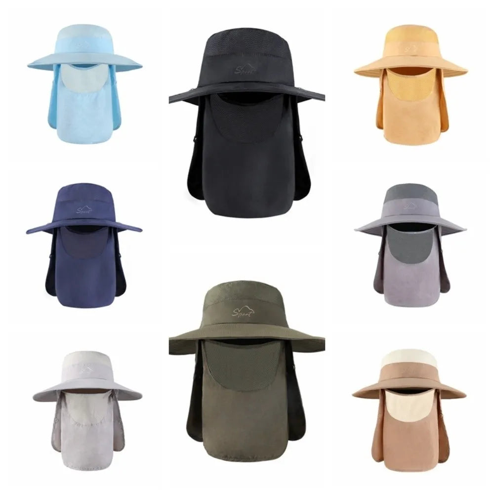 UV Fisherman Hat – Removable Neck Flap, Visor & Sun Cover Sun Protection Hat Axl
