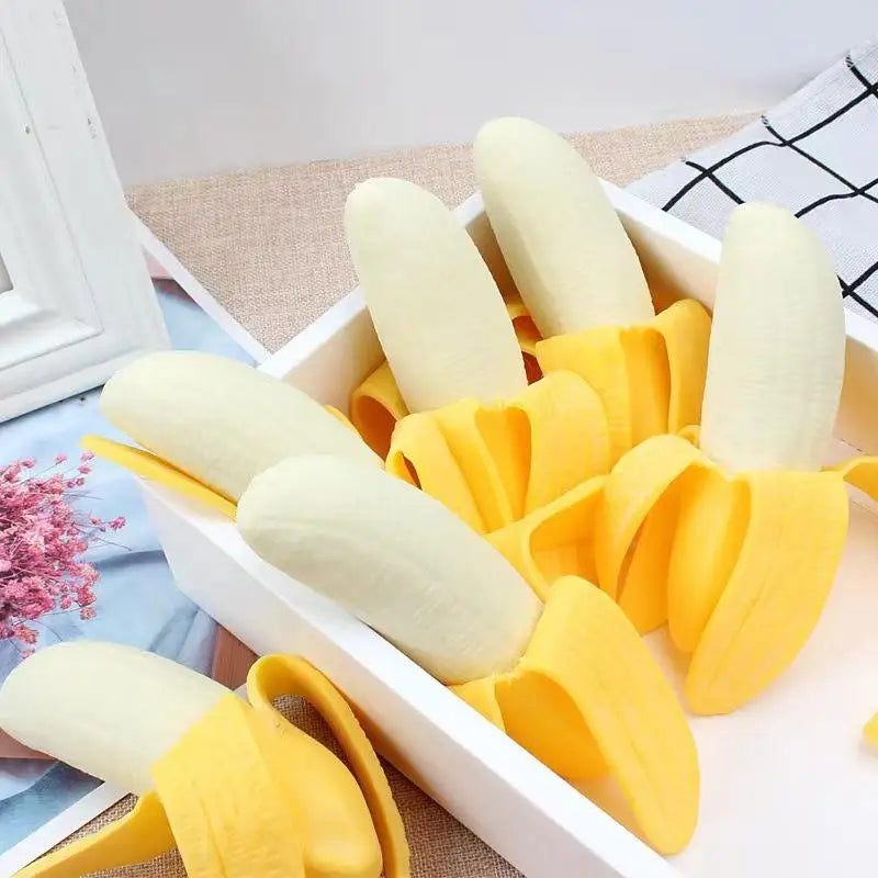 Realistic Peelable Banana Squeeze Fidget Toy – Slow Rising TPR Fidget Squeeze Toy Axl