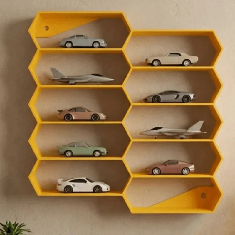 10-Grid 3D Printed Car Model Display Rack & Storage Case Model Car Display Rack Axl