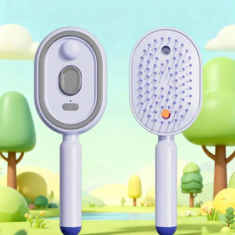 2-in-1 Nano Steam Hair Brush – Anti-Static Misting Comb Steam Hair Brush Axl A2