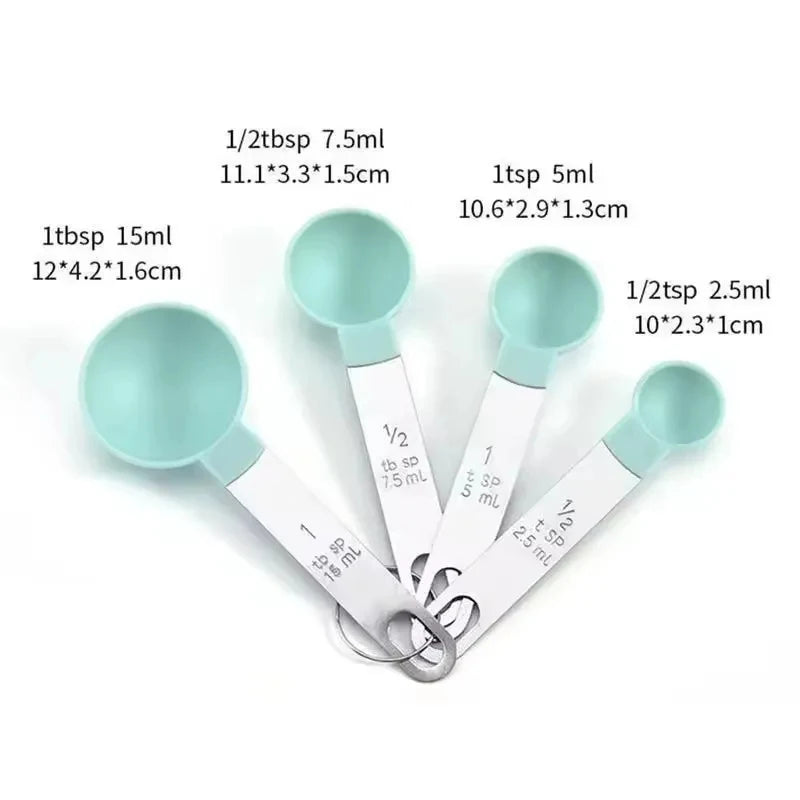 8-Piece Stainless Steel Measuring Cups & Spoons Set | Nestable Measuring Cups & Spoons Axl