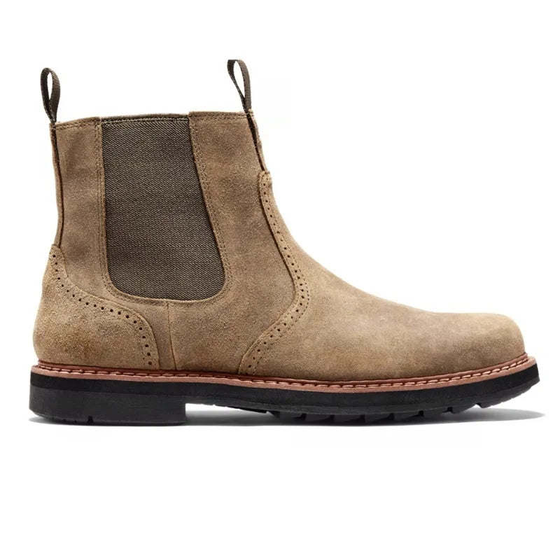 Men's Handmade Chelsea Ankle Boots | Sizes 39–48 | Zip Up Men's Chelsea Boots Axl