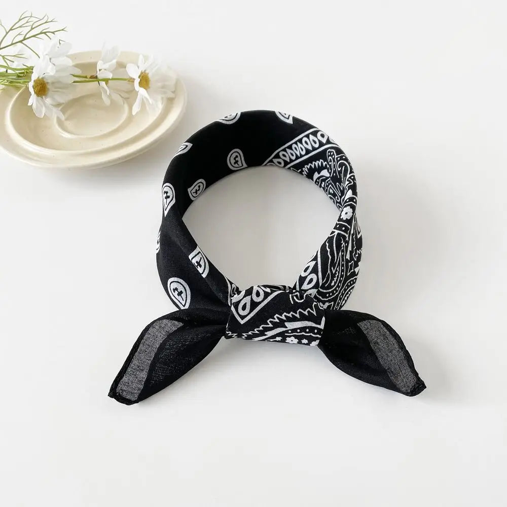 Women's Cashew Print Square Scarf – Hair Band & Headband