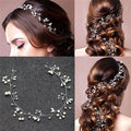 Bridal Crystal Pearl Flower Hair Clip | Wedding Hair Accessory Bridal Hair Accessory Axl Style3