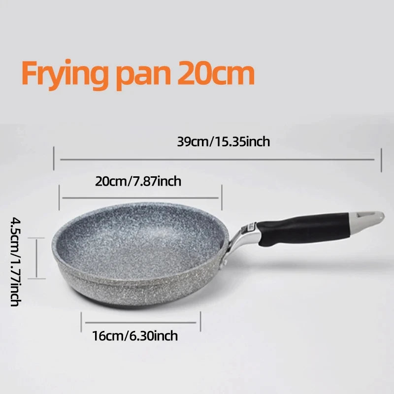 KEMORELA Stone Non-Stick Frying Pan 20–28cm | Gas & Induction Non-Stick Frying Pan Axl 20cm Frying pan