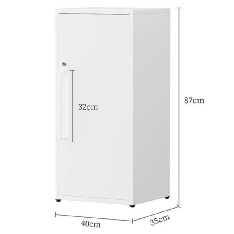 Metal Storage Cabinet with Lock – 50L 3-Compartment Organizer Lockable Storage Cabinet Axl