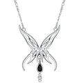 Huitan Black Butterfly Pendant Necklace | Women's Fashion Jewelry Pendant Necklace Axl XL1484 40CM 5CM