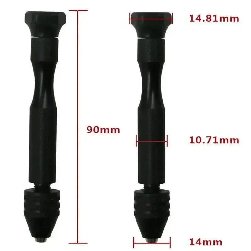 Mini Hand Drill Set with 10 HSS Twist Bits – Wood & Craft Hand Drill Set Axl