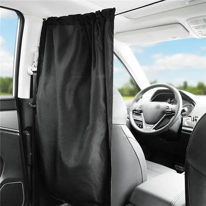 Taxi Car Privacy Partition Curtain & Sun Shade Set – 2 Pcs Car Partition Curtain Axl