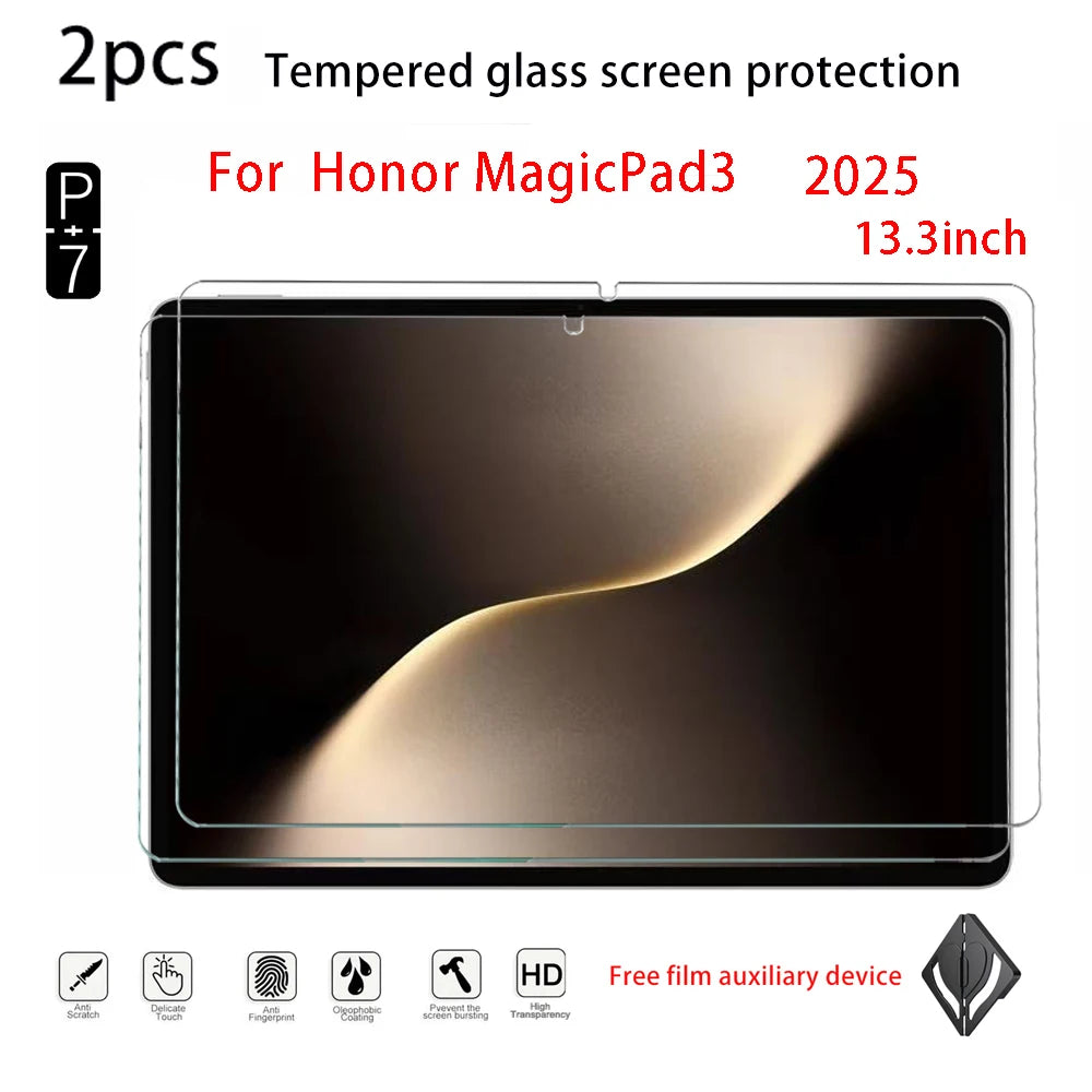 2-Pack HD Tempered Glass Screen Protector for Honor MagicPad Tablet Screen Protector Axl for magicpad3 13.3