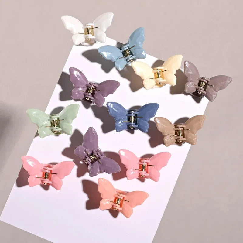 20 Pc Mini Butterfly Hair Clips – Macaron Colors for Girls & Women Butterfly Hair Clips Axl