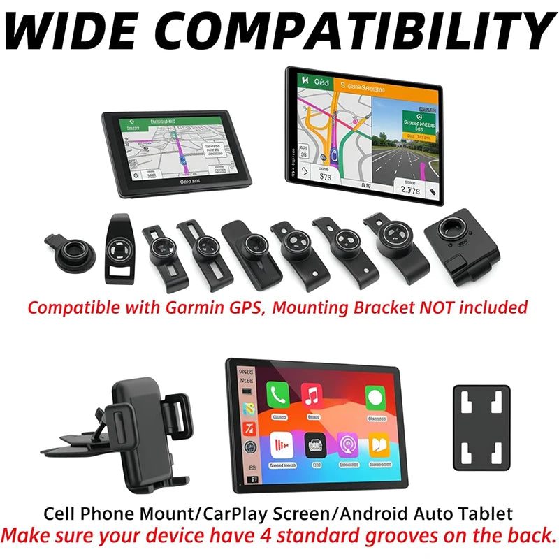 CD Slot Car Phone Mount – 17mm Ball, Fits 4–11 Inch Screens CD Slot Car Mount Axl