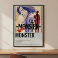 Anime Monster HD Wall Poster – Waterproof Self-Adhesive Sticker Art Wall Poster Axl White9 40X50cmNoframe