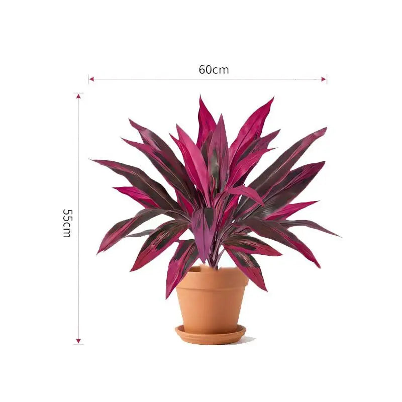 55cm Artificial Dragon Blood Tree Faux Plant Tabletop Decor Artificial Plant Decor Axl