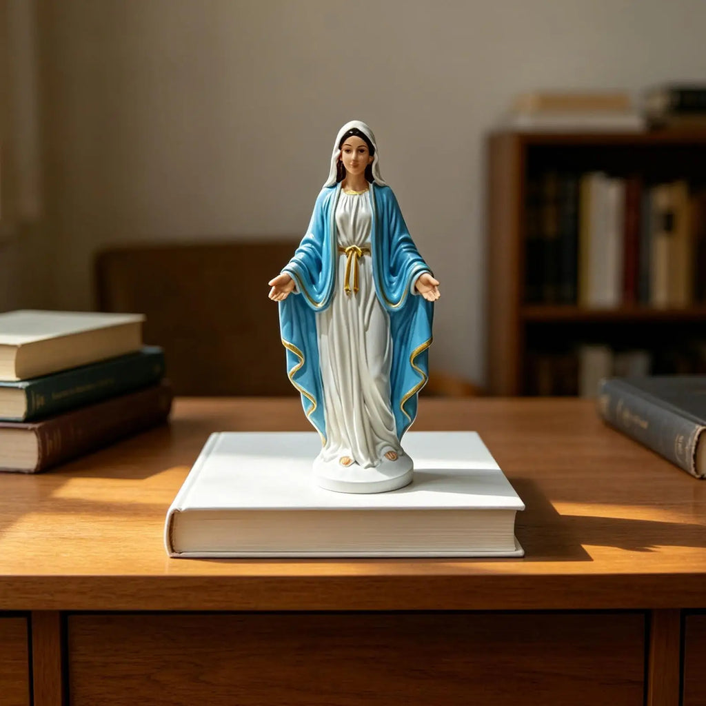 Virgin Mary Catholic Statue – Resin Holy Mother Figurine Religious Figurine Axl Default Title