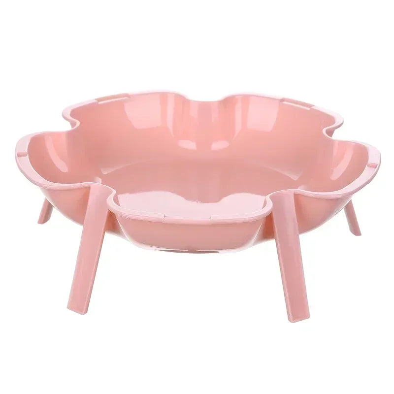 Stackable Flower-Shaped Plates – Mini Fruit & Dessert Dish Set Dessert Plate Set Axl Pink