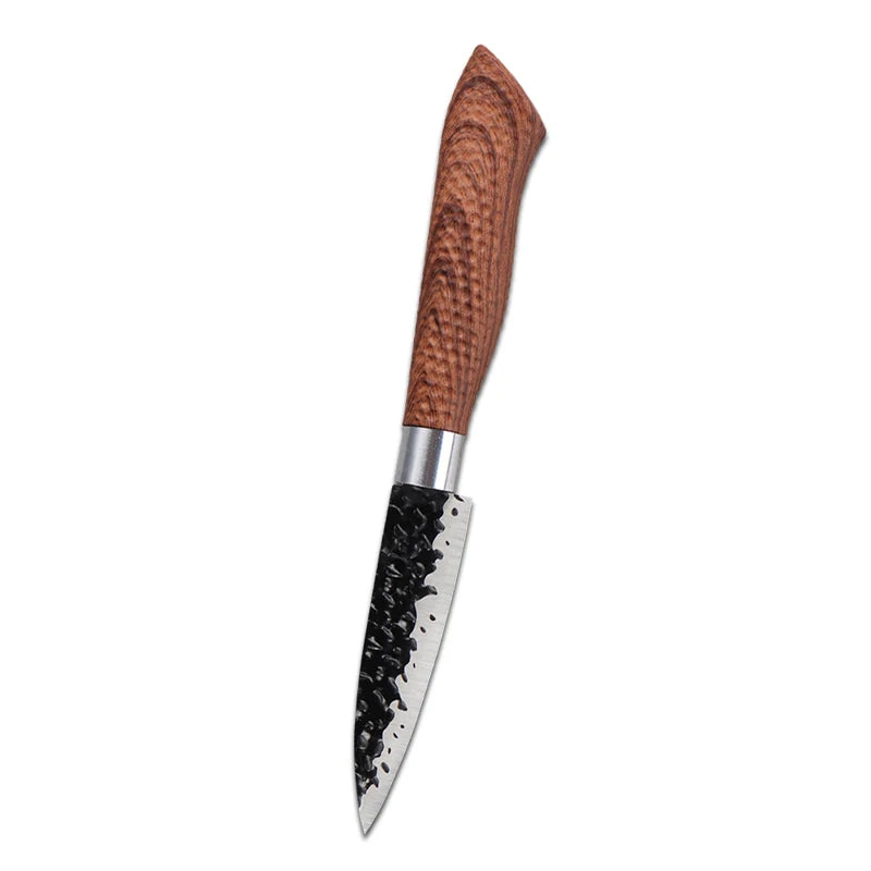 Stainless Steel Paring Knife Set – Hammer Textured Blade Kitchen Knife Set Axl 1pcs
