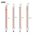 4-Pack Copper Solder Iron Tips B C D K – 30W 40W 60W Solder Iron Tips Axl A2