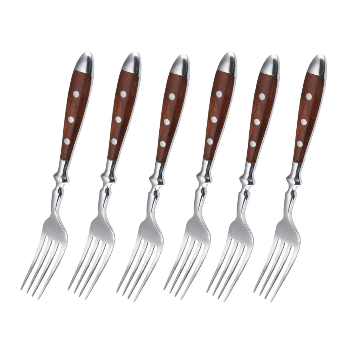 YRIDEFE 6-Piece Stainless Steel Cutlery Set – Knife Fork Spoon